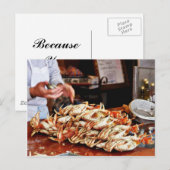 Dungeness Crab op Fishermans Wharf in San Francisc Briefkaart (Voorkant / Achterkant)