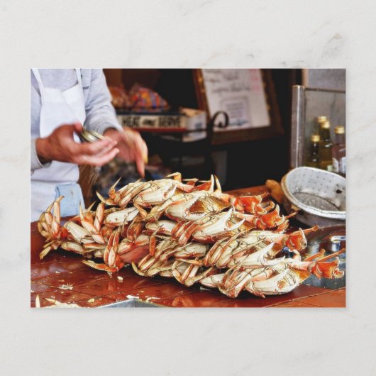 Dungeness Crab op Fishermans Wharf in San Francisc Briefkaart (Voorkant)