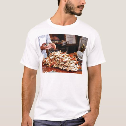 Dungeness Crab op Fishermans Wharf in San Francisc T-shirt (Voorkant)