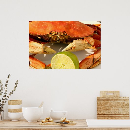 Dungeness Crab Poster (Keuken)