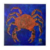 Dungeness Crab R - Small Ceramic Tile Tegeltje (Voorkant)