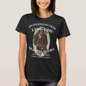 DUNGENESS CRAB & THE LING COD SELDOVIA ALASKA AK T-SHIRT (Voorkant)