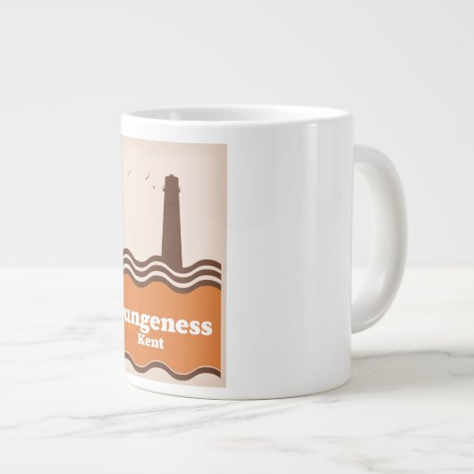 Dungeness Kent  stijl reisposter Grote Koffiekop (Voorkant rechts)