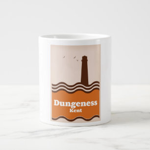 Dungeness Kent  stijl reisposter Grote Koffiekop