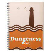 Dungeness Kent stijl reisposter Notitieboek (Voorkant)