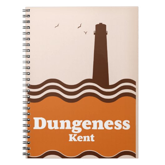 Dungeness Kent  stijl reisposter Notitieboek (Voorkant)