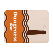 Dungeness Kent vintage stijl reisposter Magneet (Horizontaal)