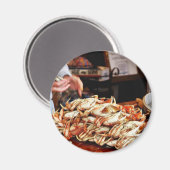 Dungeness krab op de Fishermans-werf in San Franci Magneet (Voorkant / Achterkant)