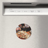 Dungeness krab op de Fishermans-werf in San Franci Magneet (Insitu (Vaatwasser))