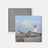 Dungeness Spit Lighthouse Magnet (Voorkant / Achterkant)