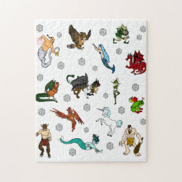 Dungeon and Dragons Dice and Creatures Legpuzzel