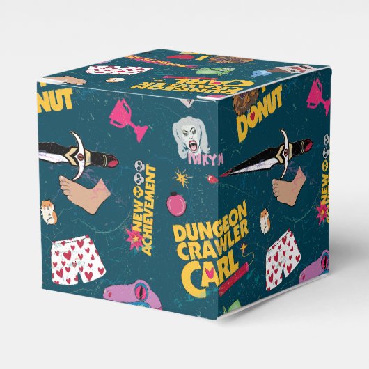 Dungeon Crawler Carl Inpakpapier Blauw Bedankdoosjes (Voorkant Zijde)