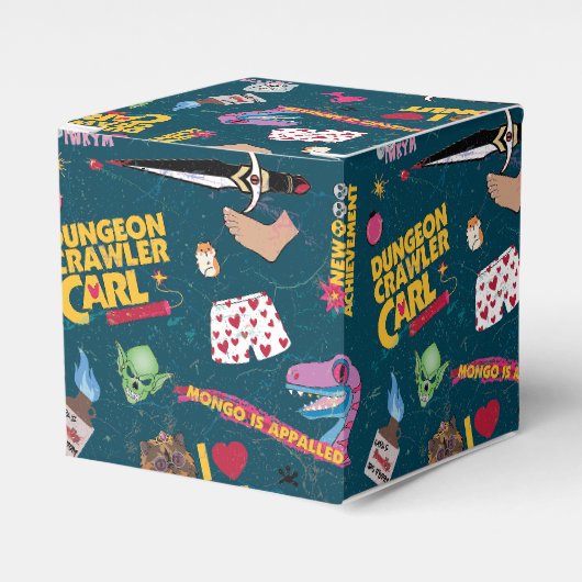 Dungeon Crawler Carl Inpakpapier Blauw Bedankdoosjes (Voorkant Zijde)