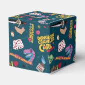 Dungeon Crawler Carl Inpakpapier Blauw Bedankdoosjes (Achterkant)