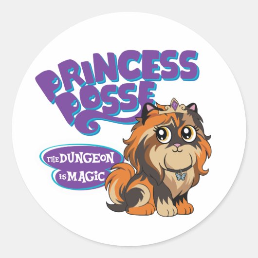 Dungeon Crawler Carl Princess Donut Posse Ronde Sticker (Voorkant)