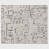 Dungeon Crawler kaart Cadeaupapier (Vlak)