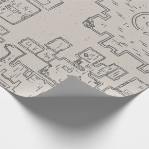 Dungeon Crawler kaart Cadeaupapier