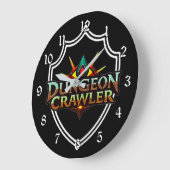 Dungeon Crawler Kleur Logo Grote Klok (Hoek)