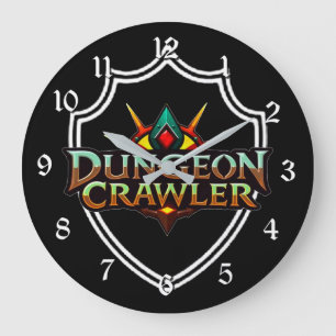 Dungeon Crawler Kleur Logo Grote Klok