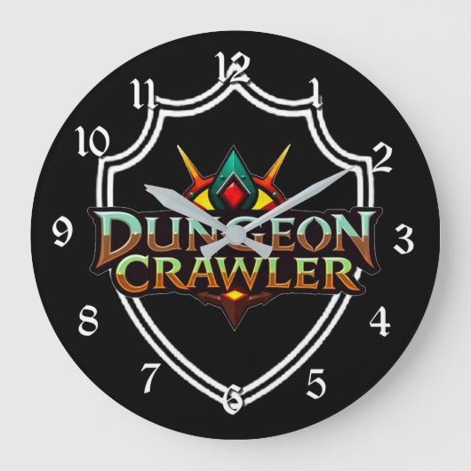Dungeon Crawler Kleur Logo Grote Klok (Voorkant)