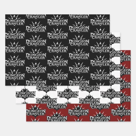 Dungeon Crawler Logo Collectie 1 Inpakpapier Vel (Set)