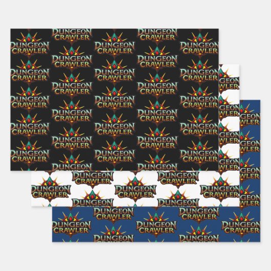 Dungeon Crawler Logo Collectie 2 Inpakpapier Vel (Set)