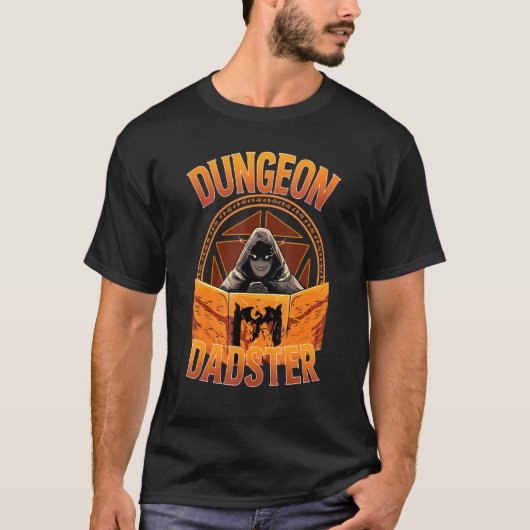 Dungeon Dadster Rpg Gamer Dice Roll Master T-shirt (Voorkant)