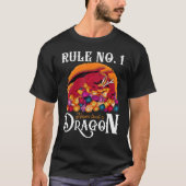 Dungeon Dice Shirt Never Trust A Dragon RPG Gamers (Voorkant)