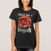 Dungeon Dice Shirt Never Trust A Dragon RPG Gamers (Voorkant)