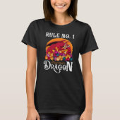 Dungeon Dice Shirt Never Trust A Dragon RPG Gamers (Voorkant)