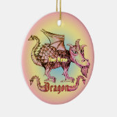 Dungeon Dragon  Keramisch Ornament (Rechts)