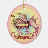 Dungeon Dragon  Keramisch Ornament (Links)
