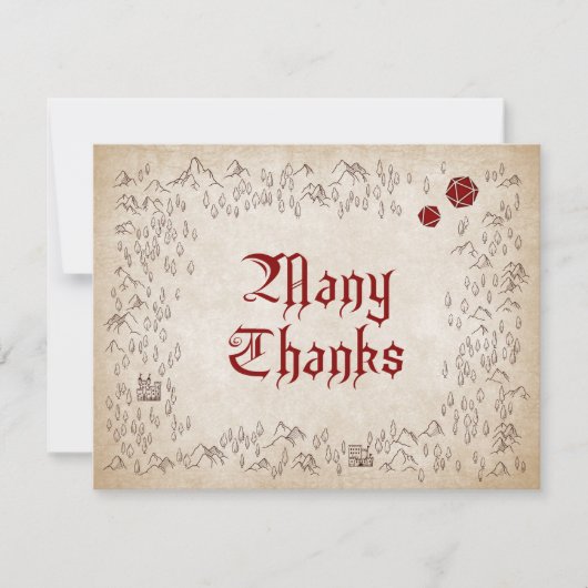 Dungeon Kaart RPG Gamer Bruiloft (Voorkant)