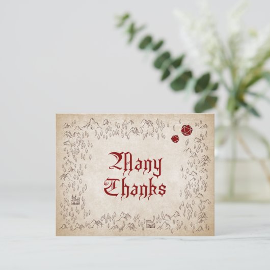 Dungeon Kaart RPG Gamer Bruiloft (Staand voorkant)