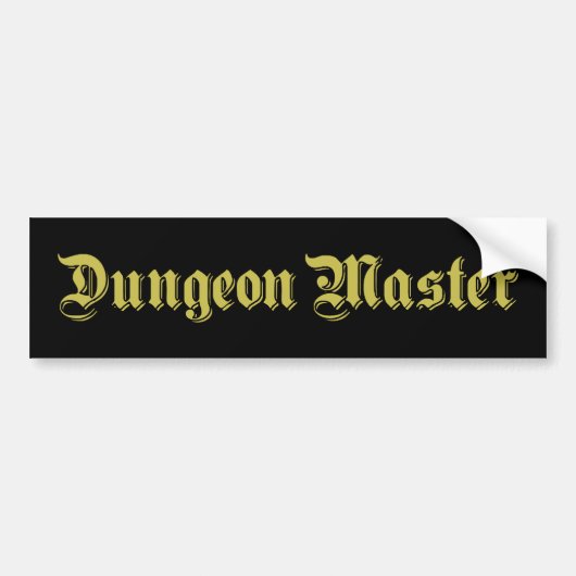 Dungeon Master Bumpersticker (Voorkant)
