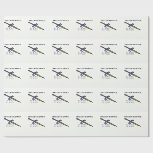 Dungeon Master Damien Cadeaupapier (Vlak)