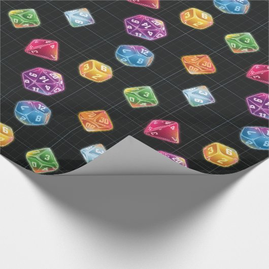 Dungeon Master Dice Paper of Wrapping Cadeaupapier (Hoek)
