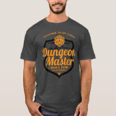 Dungeon Master Gamer RPG dobbelstenen leuk cadeau T-shirt (Voorkant)