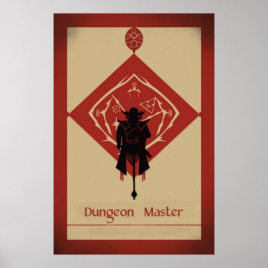 Dungeon Master Minimalist Poster (Voorkant)