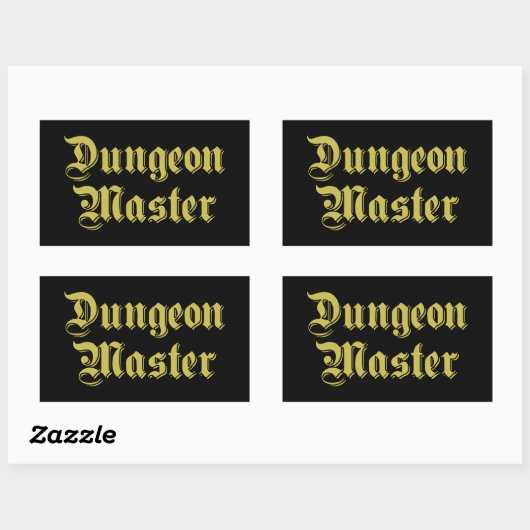 Dungeon Master Rechthoekige Sticker (Vel)