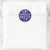 Dungeon Master Ronde Sticker (Tas)