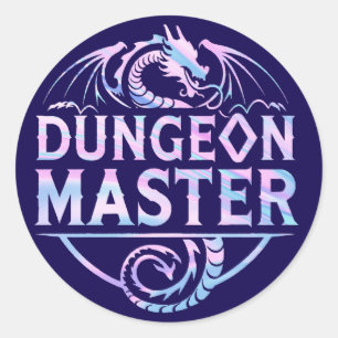 Dungeon Master Ronde Sticker