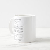 Dungeon Master Stat Blok Koffiemok (Voorkant links)