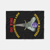 Dungeon Masters Doodden Karakters Niet Dobbelstene Fleece Deken (Voorkant (Horizontaal))