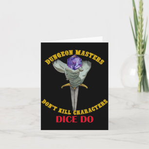Dungeon Masters Doodden Karakters Niet Dobbelstene Kaart