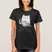 Dungeon Meowster Cute Cat D20 Dice BoardGame Nerd  T-shirt (Voorkant)