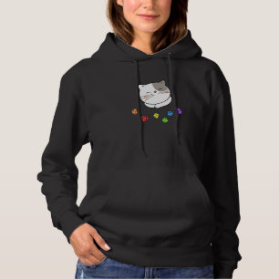 Dungeon Meowster en Nerdy Cat Polyhedral Dice Set Hoodie