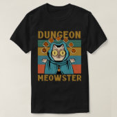 Dungeon Meowster Funny Nerdy Gamer Cat  Gam T-shirt (Design voorkant)