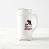 Dungeon Meowster Funny RPG Cat met Dice Bierpul (Voorkant rechts)