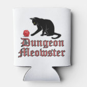 Dungeon Meowster Funny RPG Cat met Dice Blikjeskoeler (Achterkant)